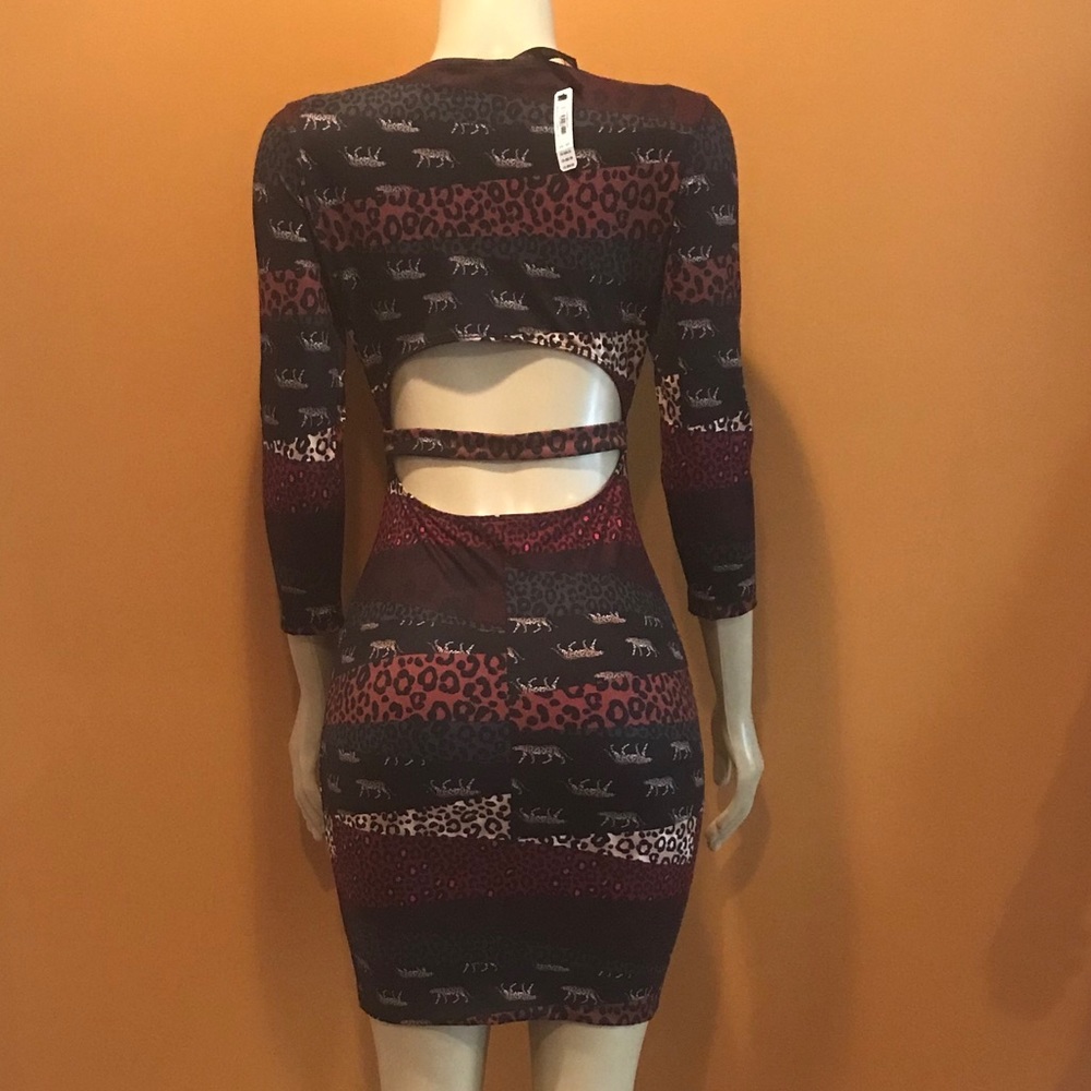Rare Victoria Secret Animal Patchwork Print Dress